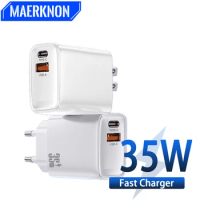 35W USB PD Charger Fast Charging Mobile Phone Charger QC 3.0 Adapter For Xiaomi Huawei Samsung S22 iPhone 14 Fast USB Carregador