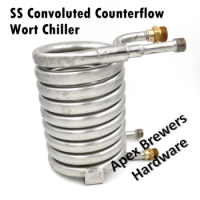 Stainless Counterflow Wort Chiller, Heat Exchanger, SS304, Brewing Equipment, Wort Chiller