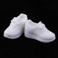 1/6 Lovely Plastic Elevator Sports Shoes for Blythe BJD Doll Clothes Accessory White