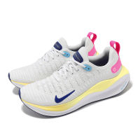 【NIKE 耐吉】慢跑鞋 Wmns Reactx Infinity Run 4 女鞋 白 藍 針織 緩震 運動鞋(DR2670-009)