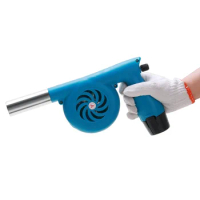 With Li-ion Battery Cordless Electric Air Blower Handheld Leaf Blower Dust Collector Sweeper BBQ Grill Fire Bellows Tools