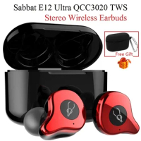 Sabbat E12 Ultra QCC3020 TWS Bluetooth Earphone 5.0 aptx Wireless Earphones Stereo Earbuds Noise Reduction Headset PK X12 Ultra