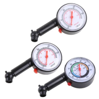 Car Tire Tyre Air Pressure Gauge Meter Tool Metal Manometer Barometers Tester Meter for Truck Motorcycle Bike Monitoring