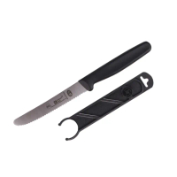 【六協刀】德國鋼圓頭鋸齒水果刀(刀刃約10.5cm)