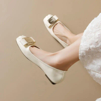 French American single-handed shoes women light slack late evening wind soft underfoot ballet and sn