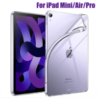For iPad 10th 10.9 2022 7 8 9th Gen 10.2 Air 5 2 4 Case TPU Silicon Transparent Cover For iPad Pro 9.7 10.5 '' 11'' Mini 3 4 5 6