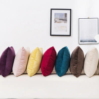 【HOT stock Pillowcase】 Velvet Throw Pillow Cover Decorative Square Cushion Case for Sofa Bedroom 40x