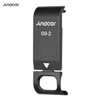 Andoer G9-2 Action Camera Battery Cover Metal Battery Lid Removeable Battery Door Vlog Accessory Replacement for GoPro Hero 9
