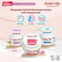 Sumber Ayu WHITE Body Scrub Lulur Mandi / Body Scrub 250ml