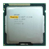 โปรเซสเซอร์ CPU, แกน i5-2400, i5 2400, 3.1 GHz, Quad-Core Quad-Thread, 6M, 95W, LGA 1155