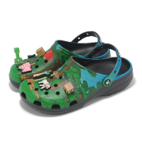 【Crocs】x Minecraft 洞洞鞋 Classic 男鞋 女鞋 綠 經典克駱格 聯名 麥塊 卡駱馳(21082990H)