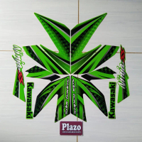 striping motor / stiker kawasaki Ninja ss 2013 hijau
