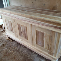 bufet tv jati 3 pintu model meja tv laci minimalis