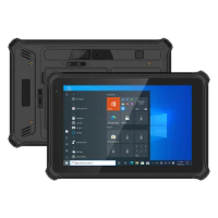 10.1 Inch Touch Screen Tablet Windows 10 RJ45 Port 4GB+64GB Fingerprint Collection NFC 2D Scanner Tablet