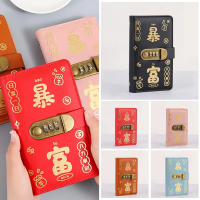 A6 Savings Notebook With Password Lock 1 Count Small Financial Manaent Book Cash Notebook F0L8