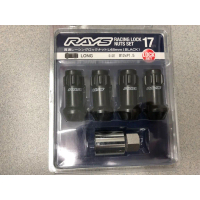 48 mm - RAYS - 17 HEX Racing STEEL Lock Nut Set / M12 x P1.5 / P1.25 / Open Ended