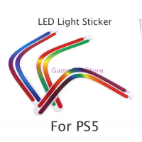 30pcs LED Light Bar Rainbow Gradient Sticker for Playstation 5 PS5 Drive Digital Edition Console Accessories