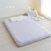 【LOVEFU 大島樂眠】無光薄墊-加大雙人6尺+薄墊專屬床包無光灰(MOMO獨家)