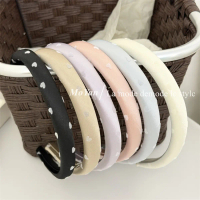 1.5Cm Korean fashion simple flocking love thin headband