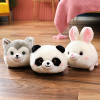 可愛國寶大熊貓公仔兔子毛絨玩具女孩兒童禮物小號玩偶哈士奇娃娃
