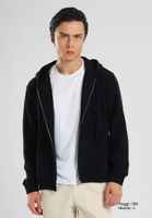 MANZONE - Jacket Hoodie Pria Storm 05 - Black Black L