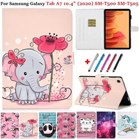 Tablet For Samsung Galaxy Tab A7 10.4 2020 Case Panda Cat Cover Funda For Samsung Galaxy Tab A7 A 7 2020 SM-T500 T505 Coque Caqa