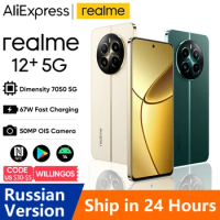 Realme 12 Plus 5G 6.67 inch 120Hz OLED Display MediaTek Dimensity 7050 5G Processor 50MP Sony LYT-600 OIS Camera 67W Charge NFC