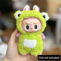 17cm CutePlush DollS Clothes Outfit Accessories for Korea Kpop Labubu Idol Dolls Shark Onesie Cloth