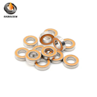 1Pcs S6800 2RS CB ABEC7 10x19x5 mm 6800 Stainless steel hybrid ceramic ball bearing Without Grease Fast Turning