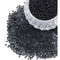 4500pcs Black Seed Beads 4500 Pcs 6/0 4mm Glass Seed Beads Round Waist Beads Mini Spacer Beads for E