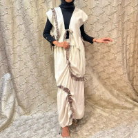 One set vest bahan linen premium