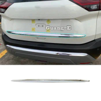 For Nissan X-trail Xtrail Rogue 2021 2022 2023 ABS Chrome Rear License Garnish Lower Trim Molding Car Exterior Trunk Accessories