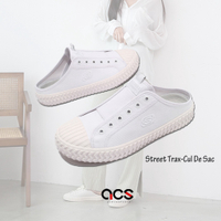 Skechers 休閒鞋 Street Trax 女鞋 白 全白 帆布 穆勒鞋 【ACS】 155386WHT