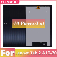 10 PCS For Lenovo Tab 2 A10-30 YT3-X30 X30F TB2-X30F TB2-x30l TB2-x30M A6500 Display Panel Touch Screen Digitizer Replacement