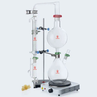 Lab Hot Sale 2L 5L 10L 20L Essential Steam Oil Distillation Glassware