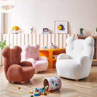 簡約可愛 客廳兒童沙發 可拆洗 小戶型 動物造型 臥室房間可以 兒童小沙發 網紅懶人沙發 家用傢俱041