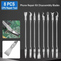 8 in 1 Phone Repair Kit Disassembly Blades for Repairing Mobile Phones Computer IC Chip CPU NAND Metal Remover Hand Tools Set