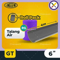 Talang Air PVC RG 6" - Talang Pipa Setengah Lingkaran