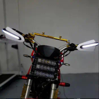 Motorcycle Handguards Motocross Handlebar Protector Falling Protection with LED Lights for Suzuki Skywave 250 400 Rmz250 Rmz450