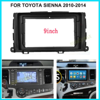 9inch android 2din Car Radio Frame For TOYOTA Sienna 2010-2014 Android Radio Audio Dash Panel Cover Harness