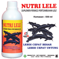 NUTRI LELE Suplemen Pemacu Pertumbuhan Lele Lebih Cepat Besar Lebih Cepat Untung