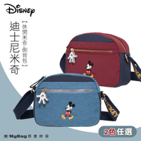 Disney 迪士尼 側背包 休閒米奇 斜背包 多隔層 撞色設計 肩背包 兩色 PTD22-C6-62 得意時袋