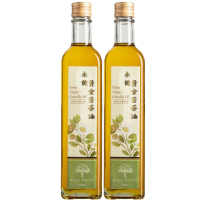 【永健】特級初榨冷壓苦茶油500mlx2瓶(ω-9不飽和脂肪高達80%以上)