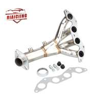 Car modified stainless steel exhaust manifold for Honda Civic 01-05 DX/LX EM/ES D17A corrosion-resistant steel tailpipe