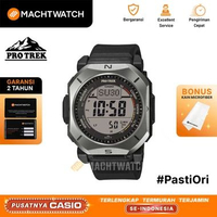 Jam Tangan Pria Casio Pro Trek PRW-69Y-1JF Duplex LCD Digital Dura Soft CNF Rubber Band (JDM) Hitam