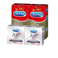 【Durex杜蕾斯】超薄裝12入*2+AIR激潮裝3入*2保險套(共30入)