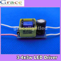 50pcs/lot 3X3W led driver, 3*3W driver, 9W 12w 3-4x3w lamp driver, 85-265V input for E27 GU10 E14 LED lamp