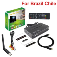 1080P HD Terrestrial Digital Receiver ISDB-T Set Top TV Box for Brazil Chile ISDBT TV Receiver with HDMI RCA Interface Cable