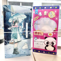 A6 Half Storage Book Long Strip Binder Planner Binder Stickers Divider Tape Life Four Grids Wa Card