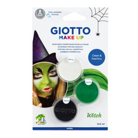 Giotto 兒童臉部彩繪顏料組-巫婆三色 萬聖節變裝必備 可水洗安全臉部彩繪  附發票【心心哈德】現貨 全館499超取免運｜全場下殺★滿額再享折扣